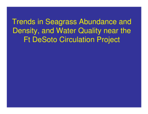 Trends in Seagrass Abundance and Density, and Water Quality near the