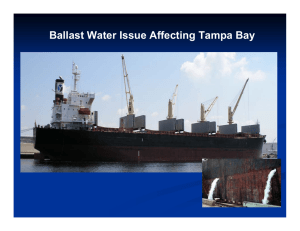 Ballast Water Issue Affecting Tampa Bay