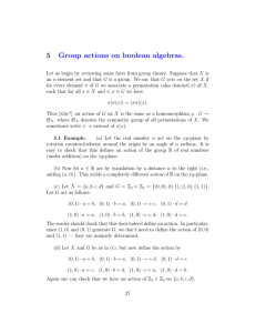 5 Group  actions  on  boolean  algebras.