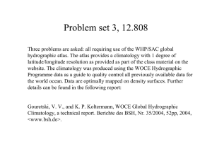 Problem set 3, 12.808
