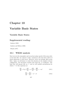 Chapter 10 Variable Basic States Supplemental  reading: 10.1