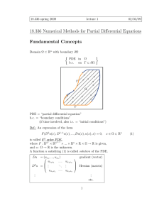 18.336 Numerical Methods for Partial Diﬀerential Equations Fundamental  Concepts
