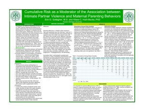 Cumulative Risk as a Moderator of the Association between