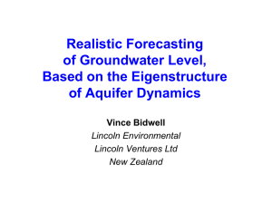 Realistic Forecasting of Groundwater Level, Based on the Eigenstructure of Aquifer Dynamics