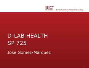 D-LAB HEALTH SP 725 Jose Gomez-Marquez