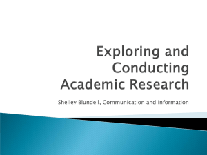 Shelley Blundell, Communication and Information