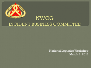 National Logistics Workshop March 1, 2011