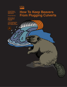 How To Keep Beavers From Plugging Culverts FRONT COVER