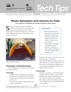 Tech Tips S Plastic Bottomless Arch Culverts for Trails Highlights…