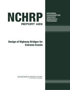 NCHRP REPORT 489 Design of Highway Bridges for Extreme Events