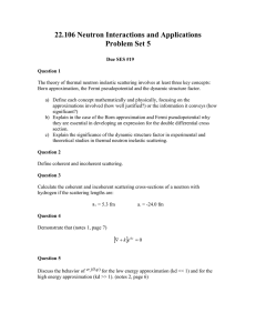 22.106 Neutron Interactions and Applications Problem Set 5