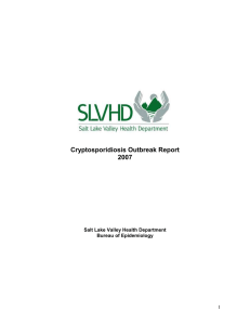 Cryptosporidiosis Outbreak Report 2007  1