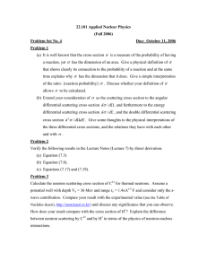 22.101 Applied Nuclear Physics (Fall 2006) Problem Set No. 4