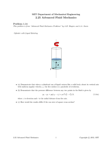 2.25  Advanced  Fluid  Mechanics Problem  1.14