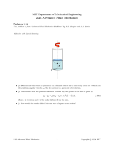 2.25  Advanced  Fluid  Mechanics Problem  1.14 This