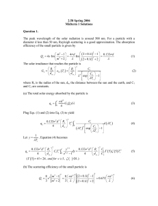 2.58 Spring 2006 Midterm 1 Solutions Question 1.