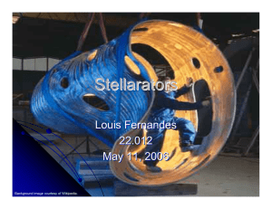 Stellarators Louis Fernandes 22.012