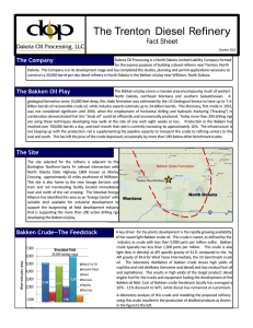 The Trenton  Diesel  Refinery Fact Sheet The Company