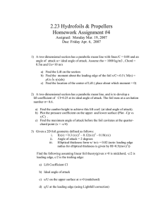 2.23 Hydrofoils &amp; Propellers Homework Assignment #4