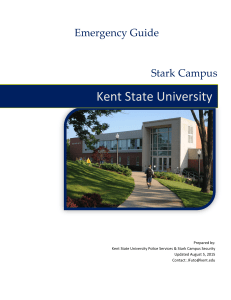 Kent State University Emergency Guide Stark Campus