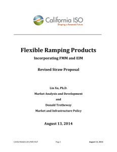Flexible Ramping Products  __________________________________________ Incorporating FMM and EIM