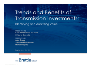 Trends and Benefits of Transmission Investments: Identifying and Analyzing Value CEA Transmission Council