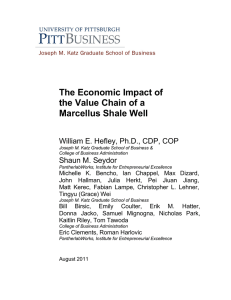 The Economic Impact of the Value Chain of a Marcellus Shale Well