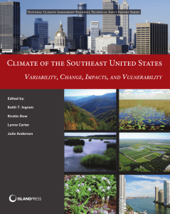 Climate of the Southeast United States V , C , I