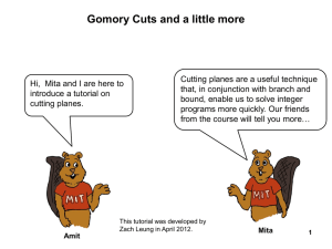 Gomory Cuts and a little more