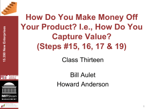 How Do You Make Money Off Capture Value?