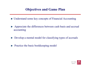 Objectives and Game Plan