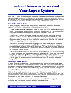 Your Septic System wellcare® information for you  about