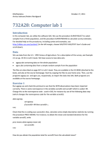 732A28: Computer lab 1 Introduction