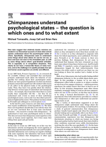 Chimpanzees understand psychological states – the question is