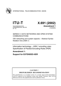 ITU-T X.691 (2002) Amendment 1