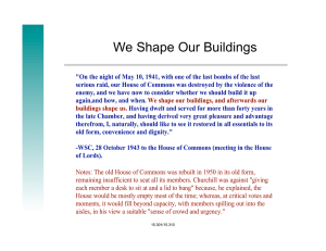 We Shape Our Buildings &#34;We Shape Our Buildings&#34;