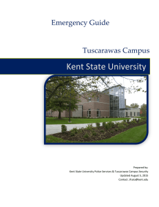 Kent State University Emergency Guide Tuscarawas Campus