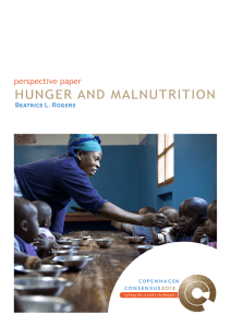 HUNGER AND  MALNUTRITION perspective paper Beatrice L. Rogers