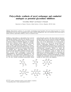Polycyclitols: synthesis of novel carbasugar and conduritol