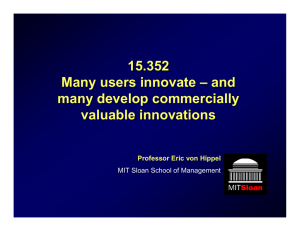 15.352 Many users innovate – and