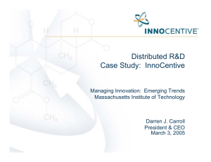 Distributed R&amp;D Case Study:  InnoCentive