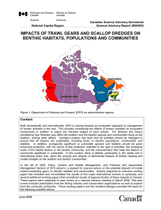 IMPACTS OF TRAWL GEARS AND SCALLOP DREDGES ON  Context: