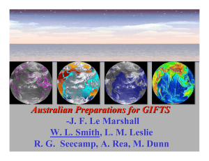 Australian Preparations for GIFTS -J. F. Le Marshall