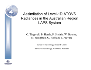 Assimilation of Level-1D ATOVS Radiances in the Australian Region LAPS System