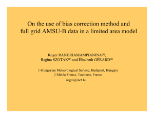 On the use of bias correction method and Roger RANDRIAMAMPIANINA ,