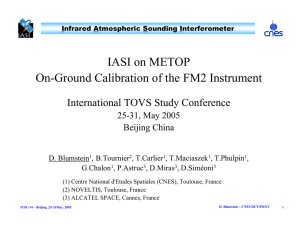 IASI on METOP On-Ground Calibration of the FM2 Instrument 25-31, May 2005