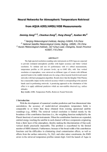 Neural Networks for Atmospheric Temperature Retrieval from AQUA AIRS/AMSU/HSB Measurements