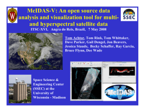 McIDAS-V: An open source data analysis and visualization tool for multi-