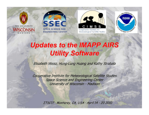 Updates to the IMAPP AIRS Utility Software