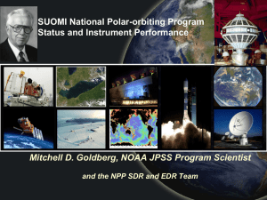 SUOMI National Polar-orbiting Program Status and Instrument Performance